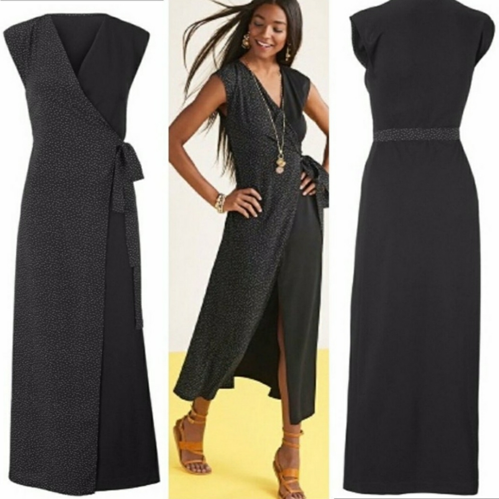 Cabi Disco Wrap Maxi dress